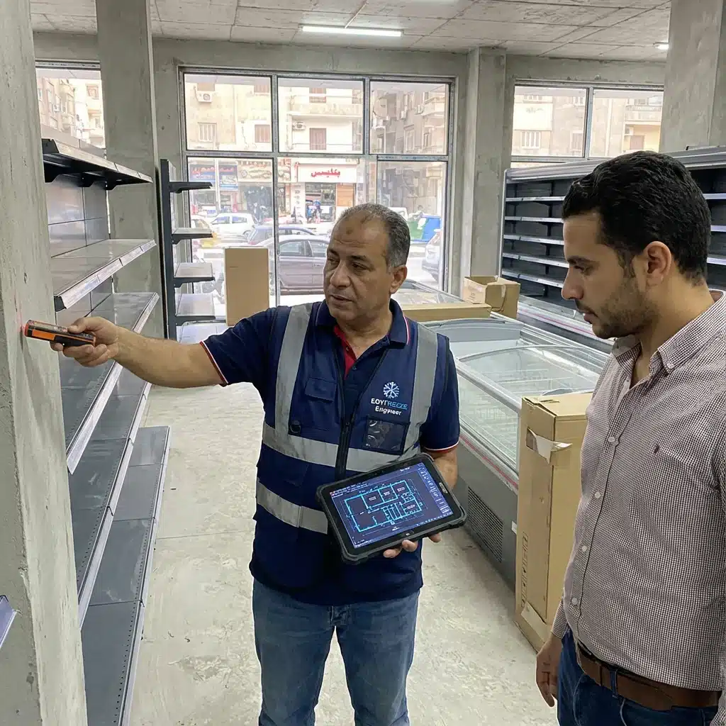 تجهيز سوبر ماركتثلاجات عرض ارفف محلات سوبر ماركت